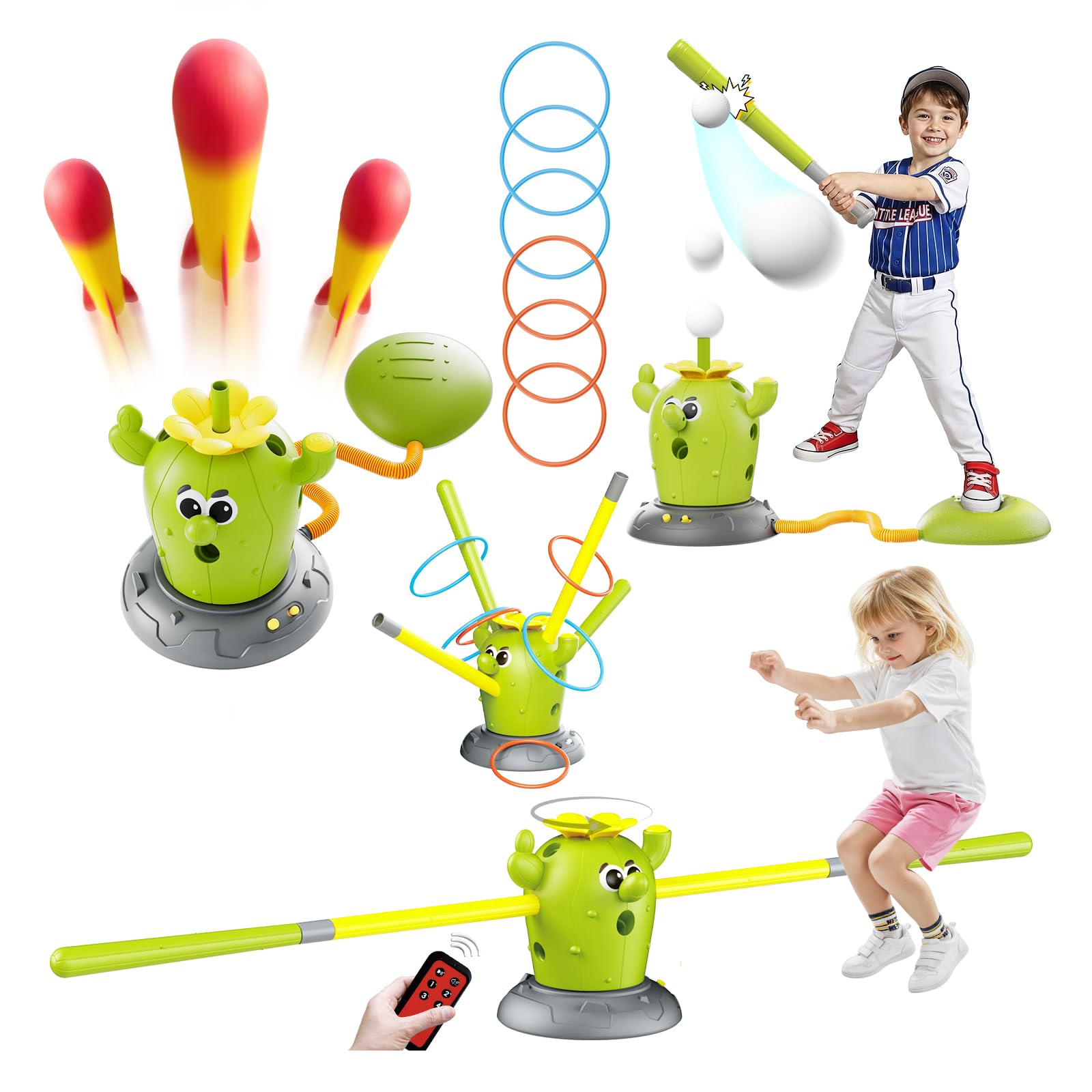 Amazon.com: Oppvoci Rocket Launcher Toy Set for Kids Ages 3-8, 4